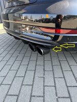 Heckansatz Heckspoiler Diffusor + Leiste für Audi A3...