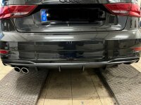 Heckansatz Heckspoiler Diffusor + Leiste für Audi A3 8V Limousine Cabrio + S-Line - ORGI TEIL