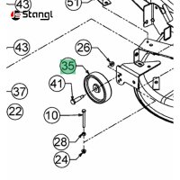 DECKRAD Ø 5.0" x 1.38 – MÄHWERKSROLLE FÜR RASENMÄHER