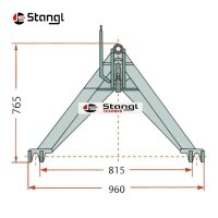 SCHLEPPERDREIECK KAT. 2 – TRAGFÄHIGKEIT 1400 KG