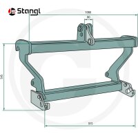 ADAPTERRAHMEN EURO-NORM AUF DREIPUNKT KAT. 2 – 1500 KG