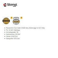 SÄGEKETTE 3/8" 1,1 MM – 40 CM FÜR CUB CADET AKKUSÄGE