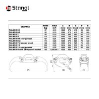 PALMS FRONTLADERAUFHÄNGUNG MIT HOLZGREIFER HG 018 PRO