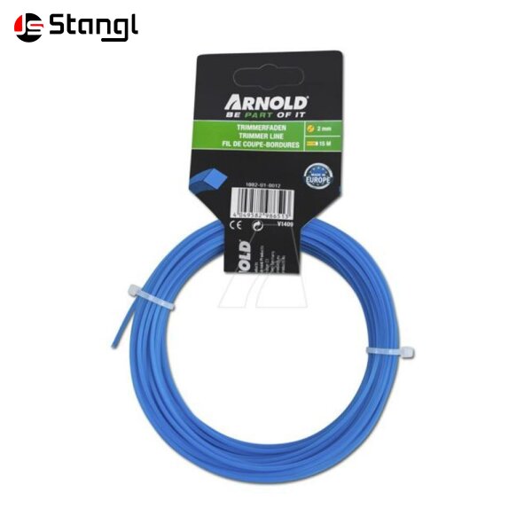 TRIMMERFADEN 2,0 MM X 15 M – 4-KANT, BLAU