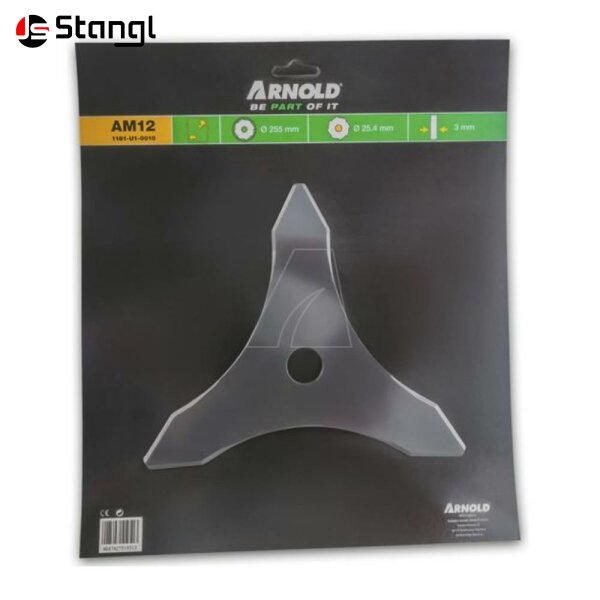 FREISCHNEIDERMESSER 25,5 CM FÜR DICKICHT – 3 SCHNEIDEN – BOHRUNG 25,4 MM