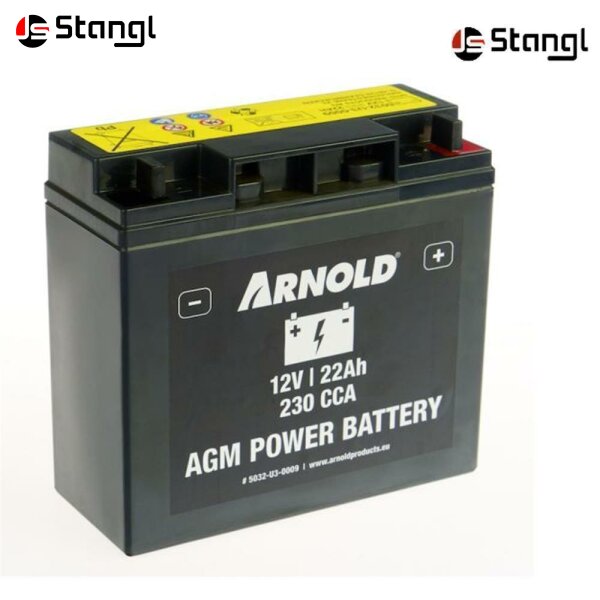 Batterie AZ109 - AGM 12-22A SLA/VRLA , +Pol rechts