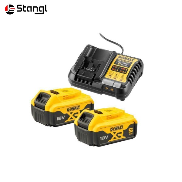 DEWALT AKKU-KIT 2X18V/5AH + SCHNELLLADEGERÄT