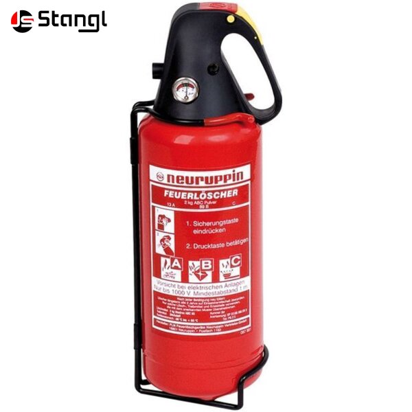 NEURUPPIN TRAGBARER FEUERLÖSCHER PG 2 E – 2 KG ABC-PULVERLÖSCHER