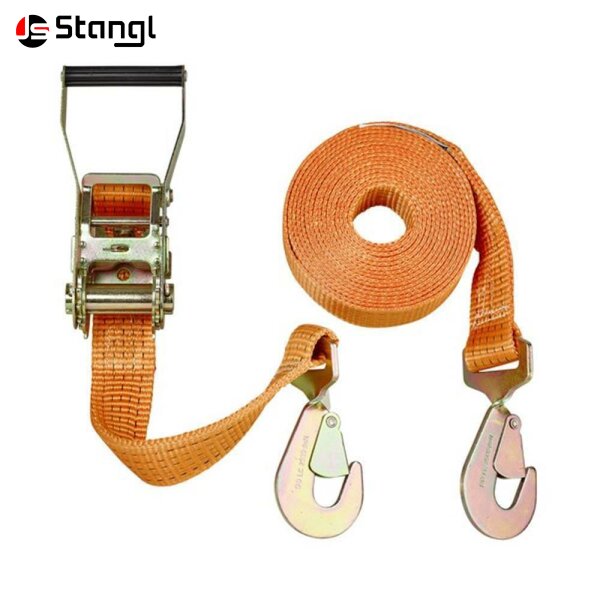ZURRGURT 2-TEILIG – 8 M X 50 MM MIT KARABINER & DURCHRATSCHE – 5 T / DIN EN 12195-2